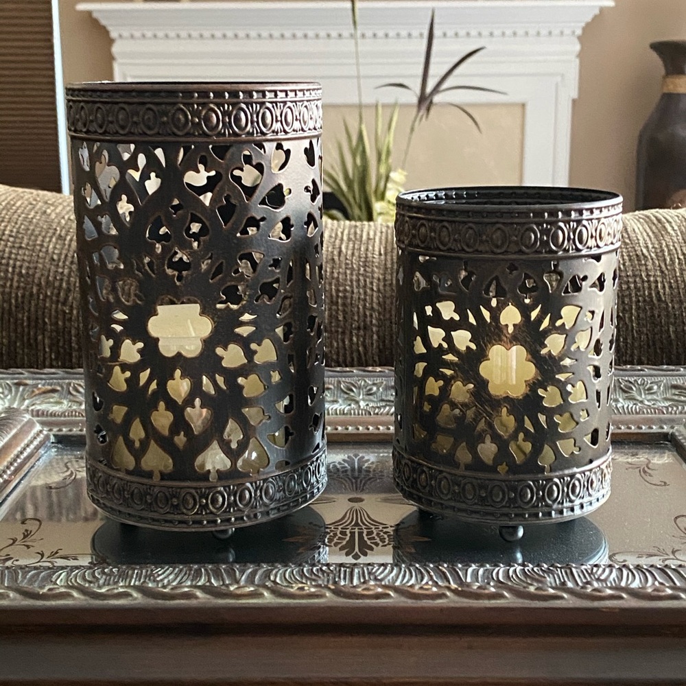 Willow House Metal Candle Holders - Picture 3 of 7